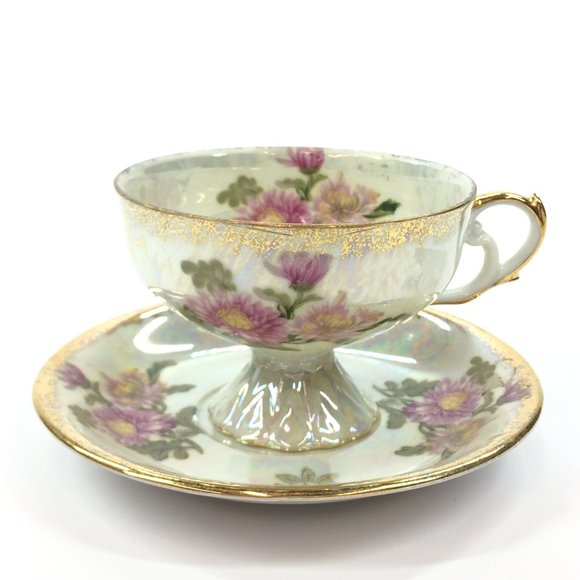 Fine China Tea Cup and Saucer from Japan - Picture 1 of 8